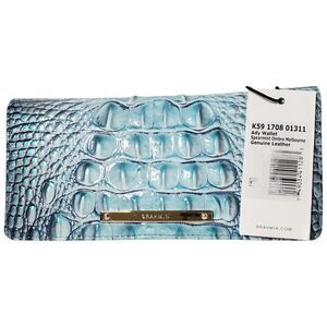 Brahmin Ady Spearmint Melbourne Leather Wallet NWT